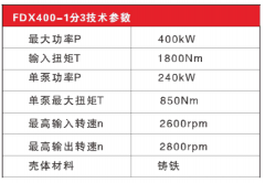 一分三分动箱技术参数